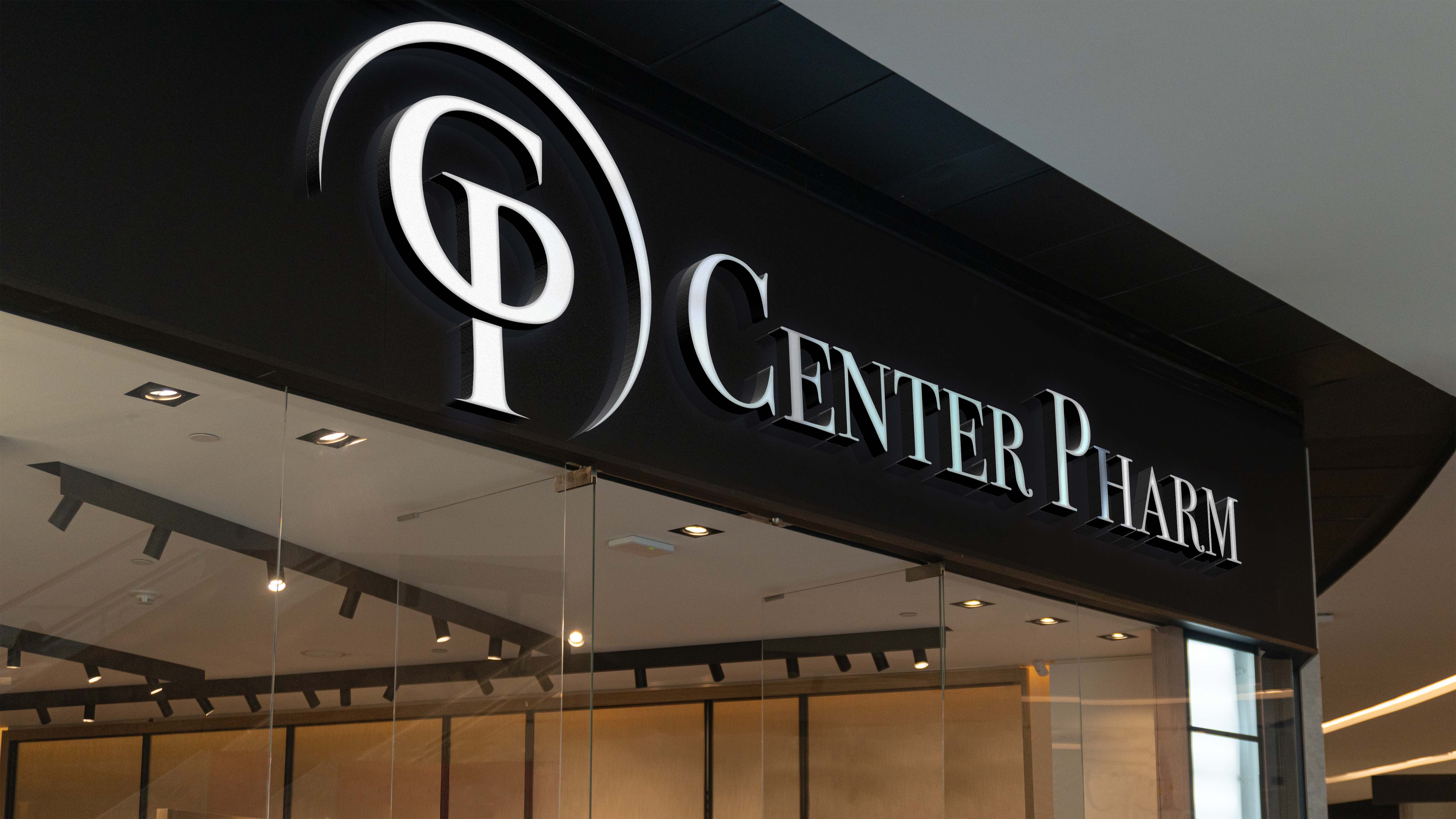 Center Pharm — Storefront Sign